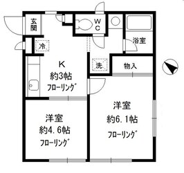 サニーコート桧木　Ｇ棟の物件間取画像